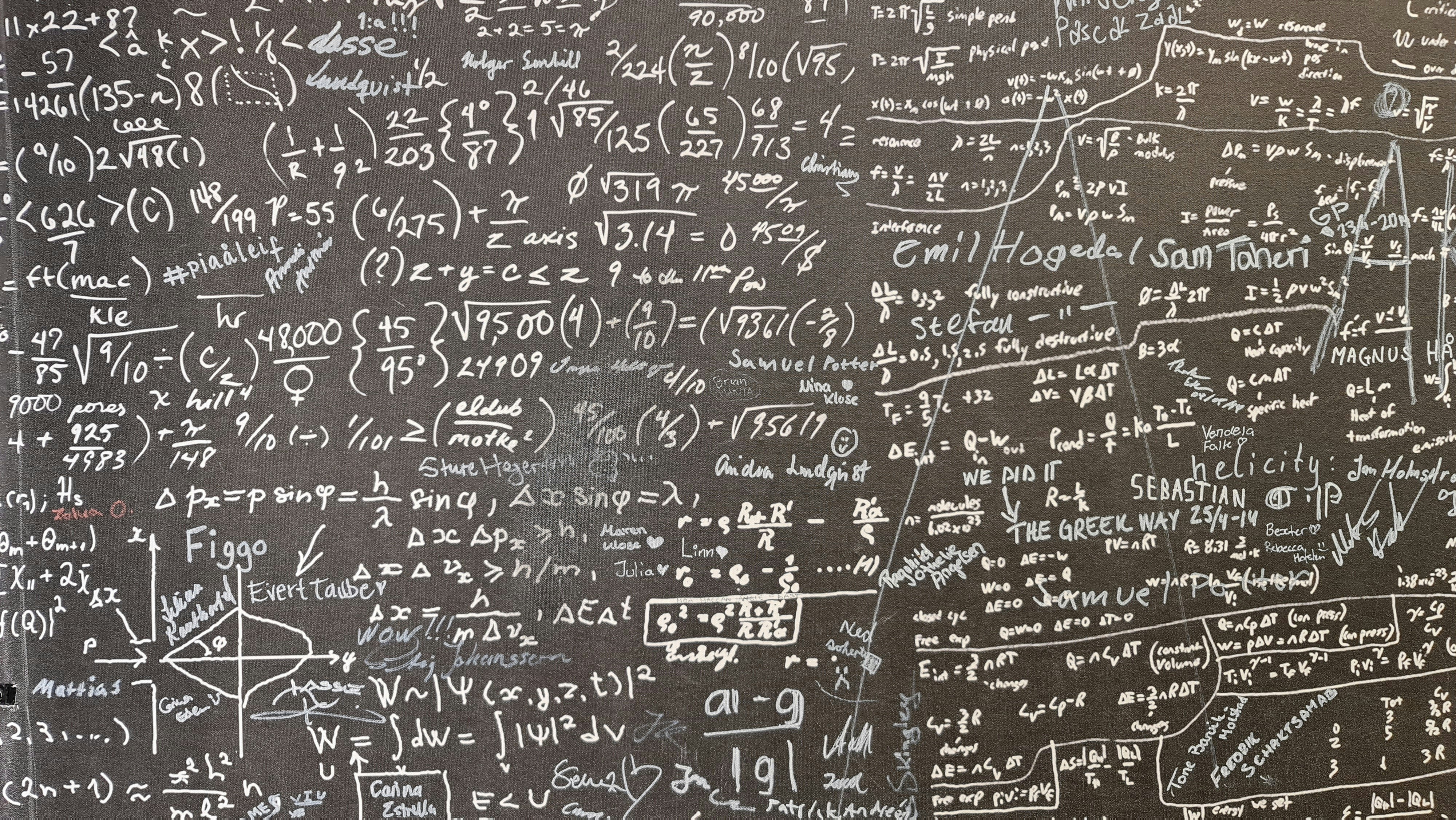 a board full of math forumulas - Chat GPT for Math