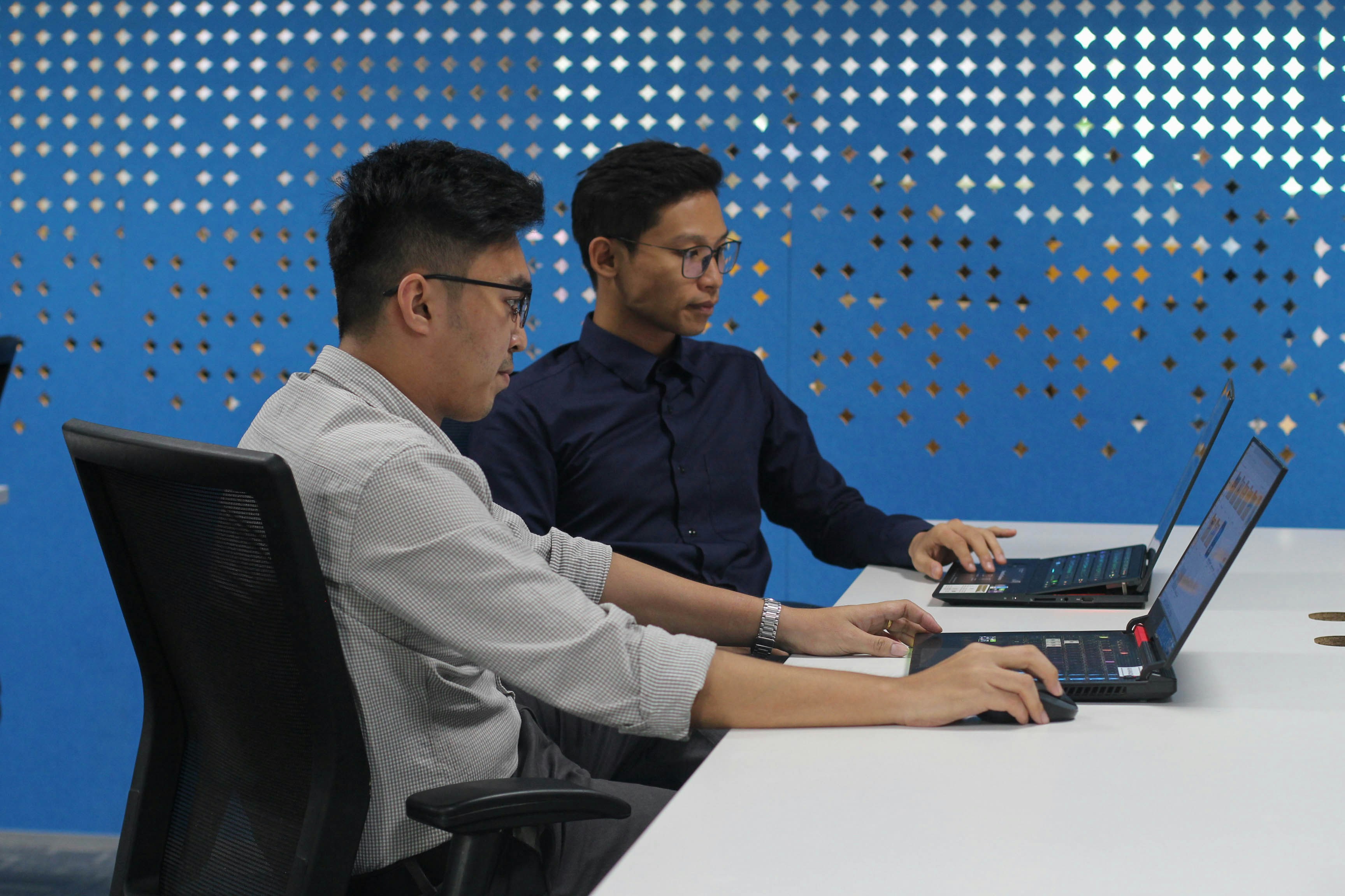 two man working together - AI Data Cleaning Tool