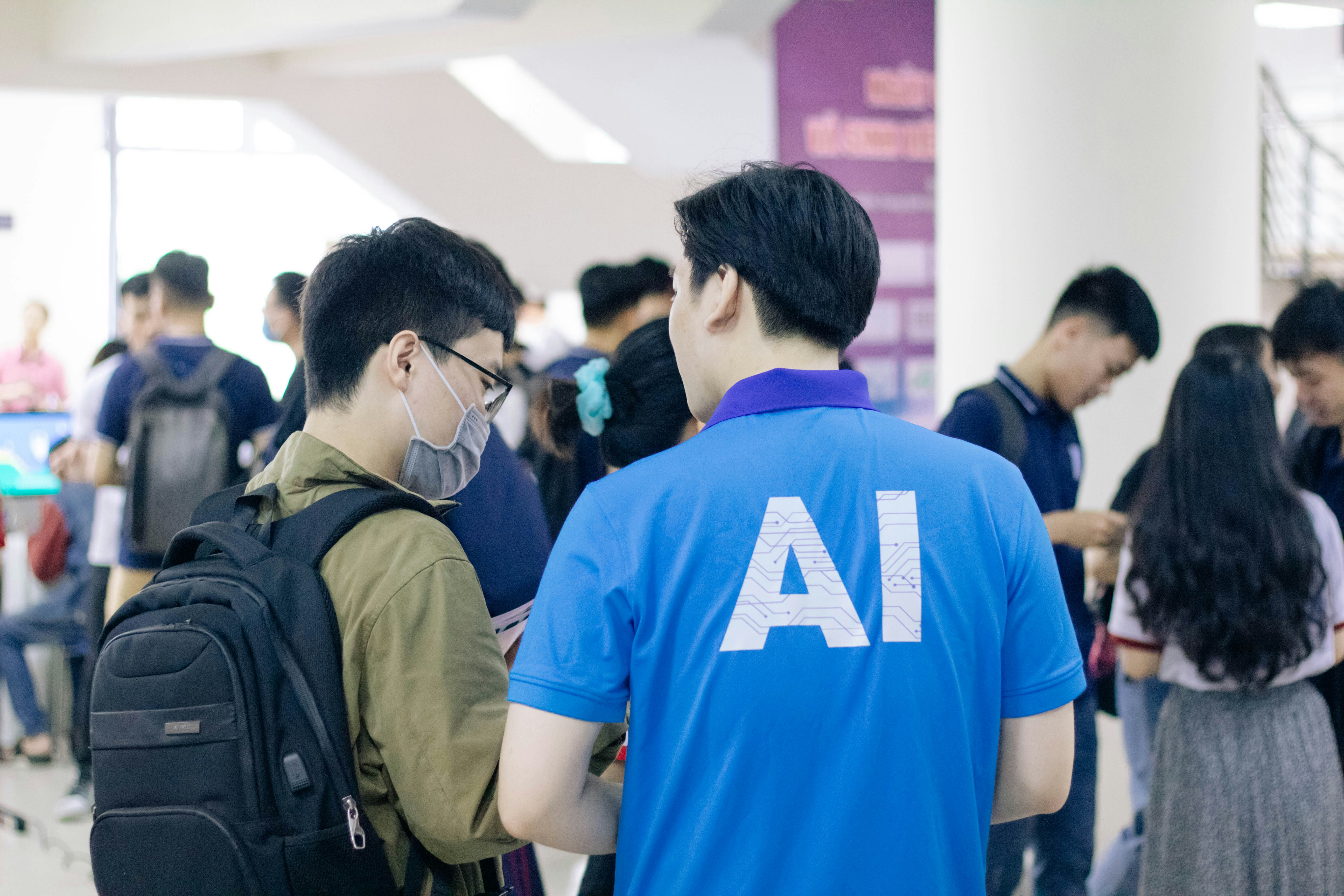 Person with AI Shirt - OpenAI Playground