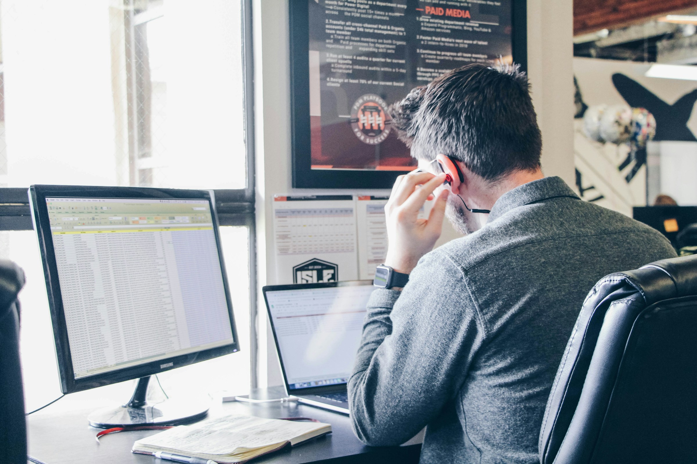man working with google sheets - How to Auto Fill in Google Sheets
