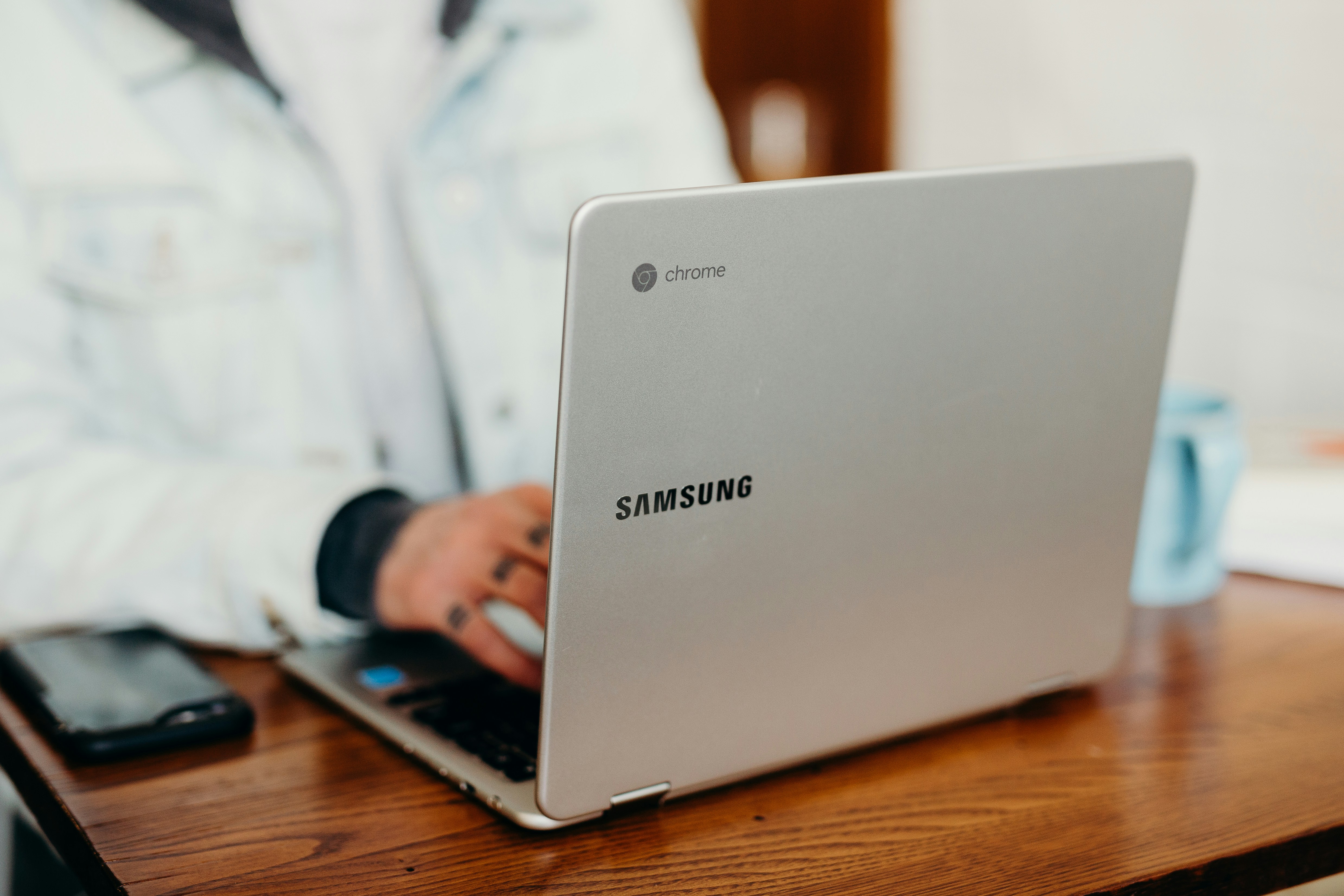 person working on laptop -  AI for Data Cleaning