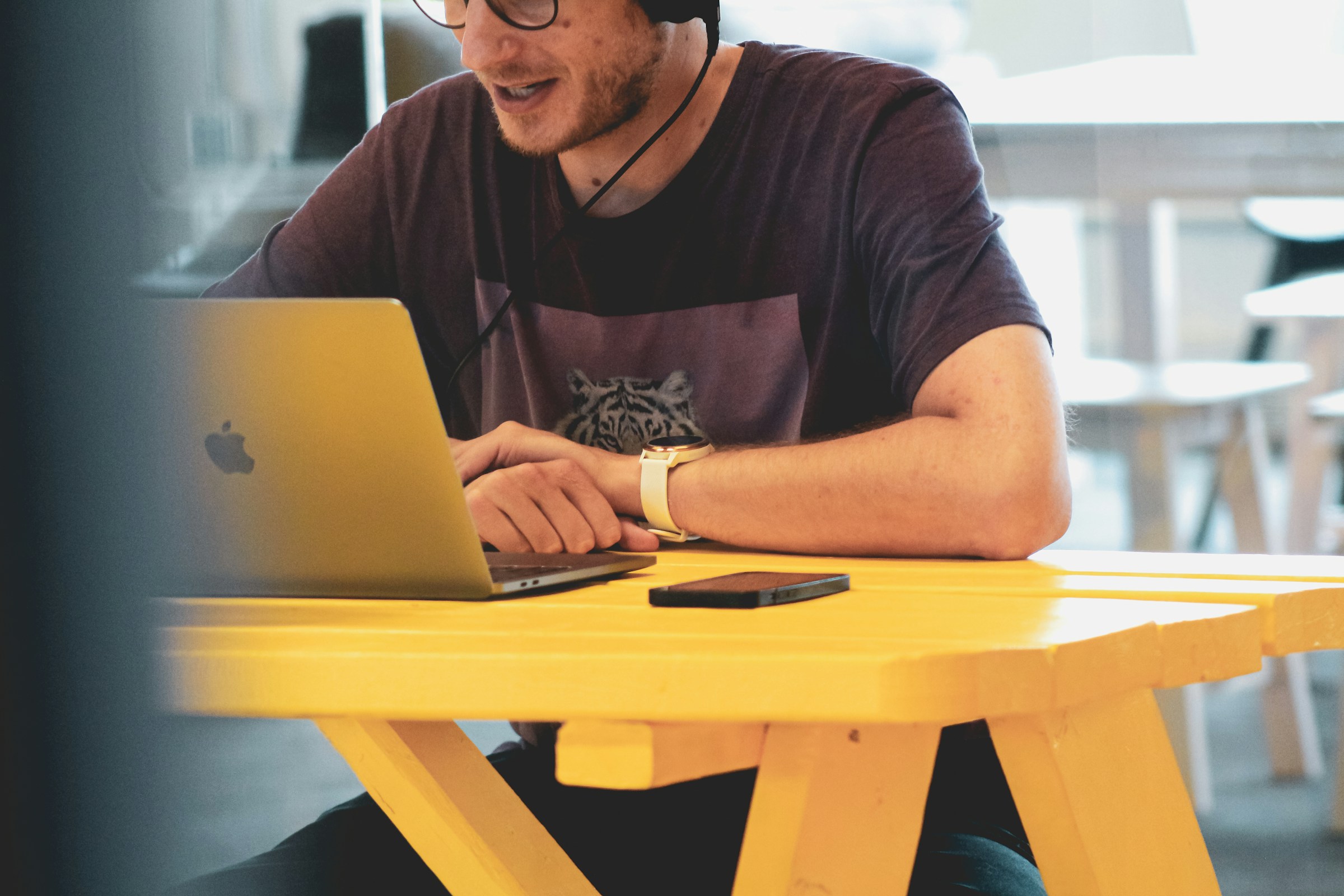 man on a video call - Alteryx Alternative