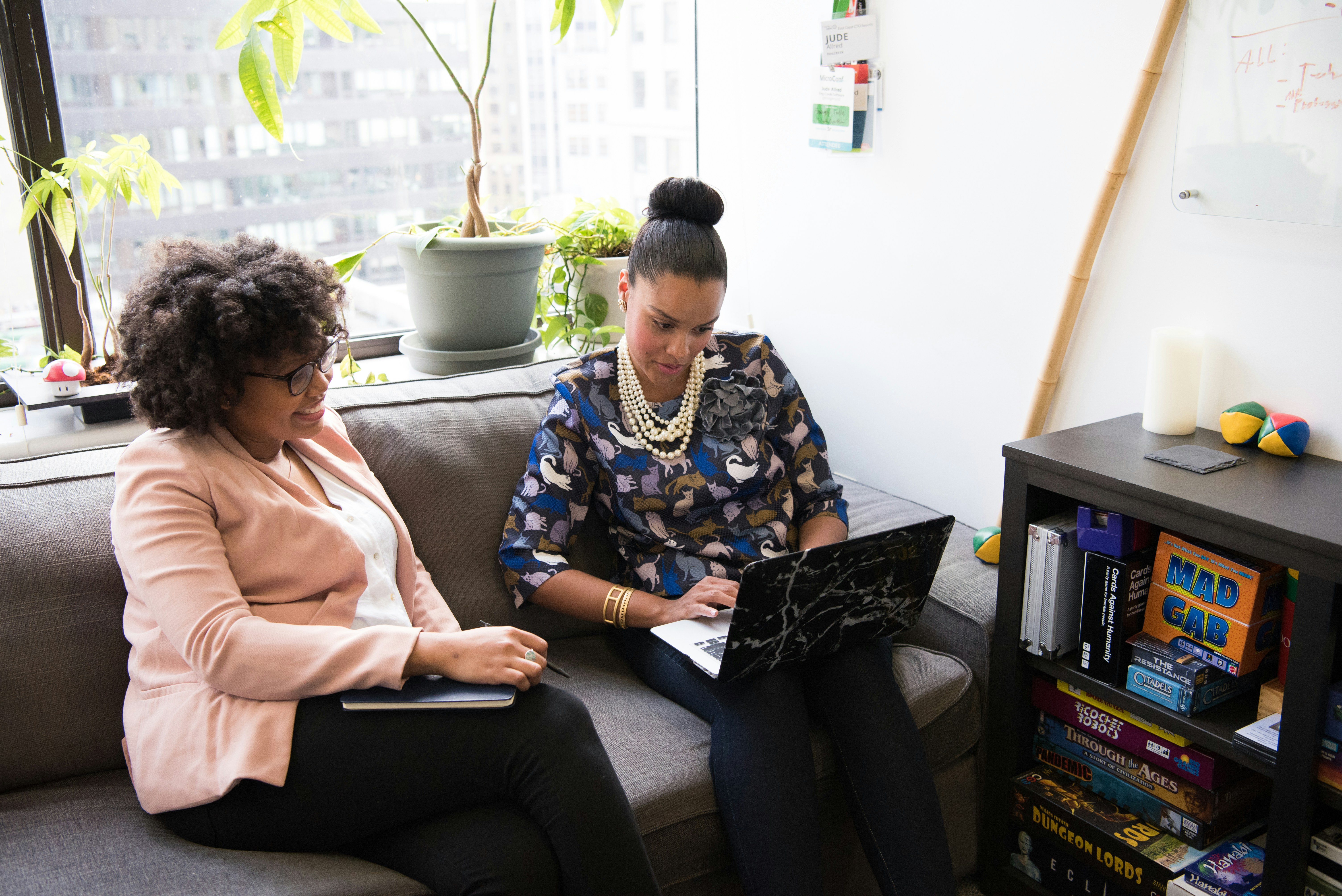 businessowners looking at insights from chat GPT data analysis