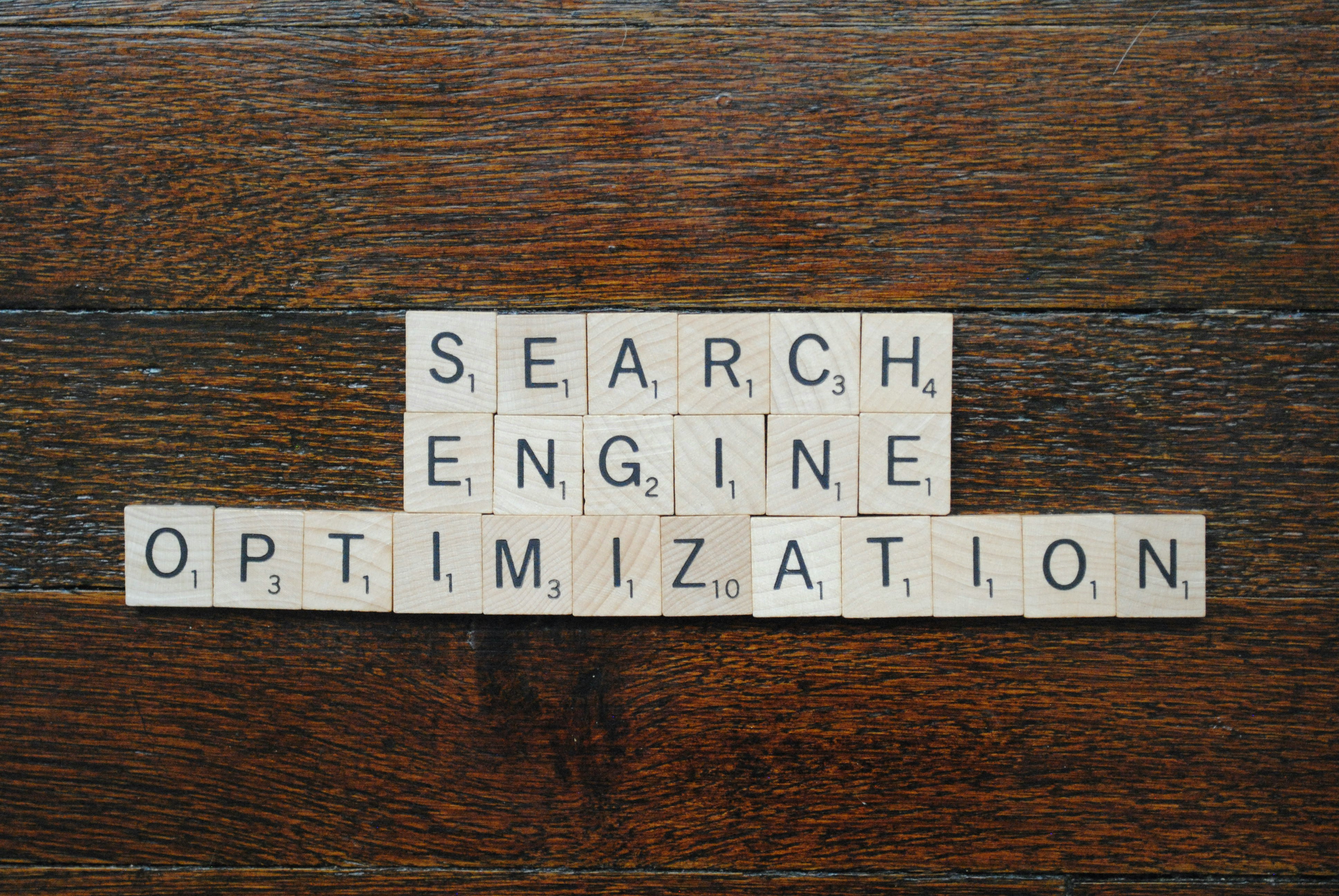 SEO wriiten with scrabble alphabets - ChatGPT SEO extension 